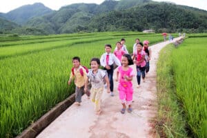 Enfants parrainés au Vietnam avec World Vision France